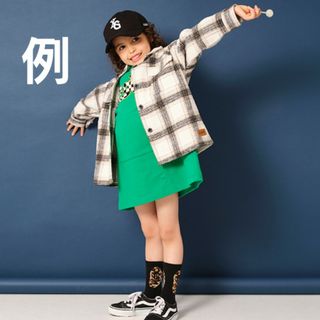 エックスガールステージス(X-girl Stages)の【WEB限定】チェッカーロゴワンピース(ワンピース)