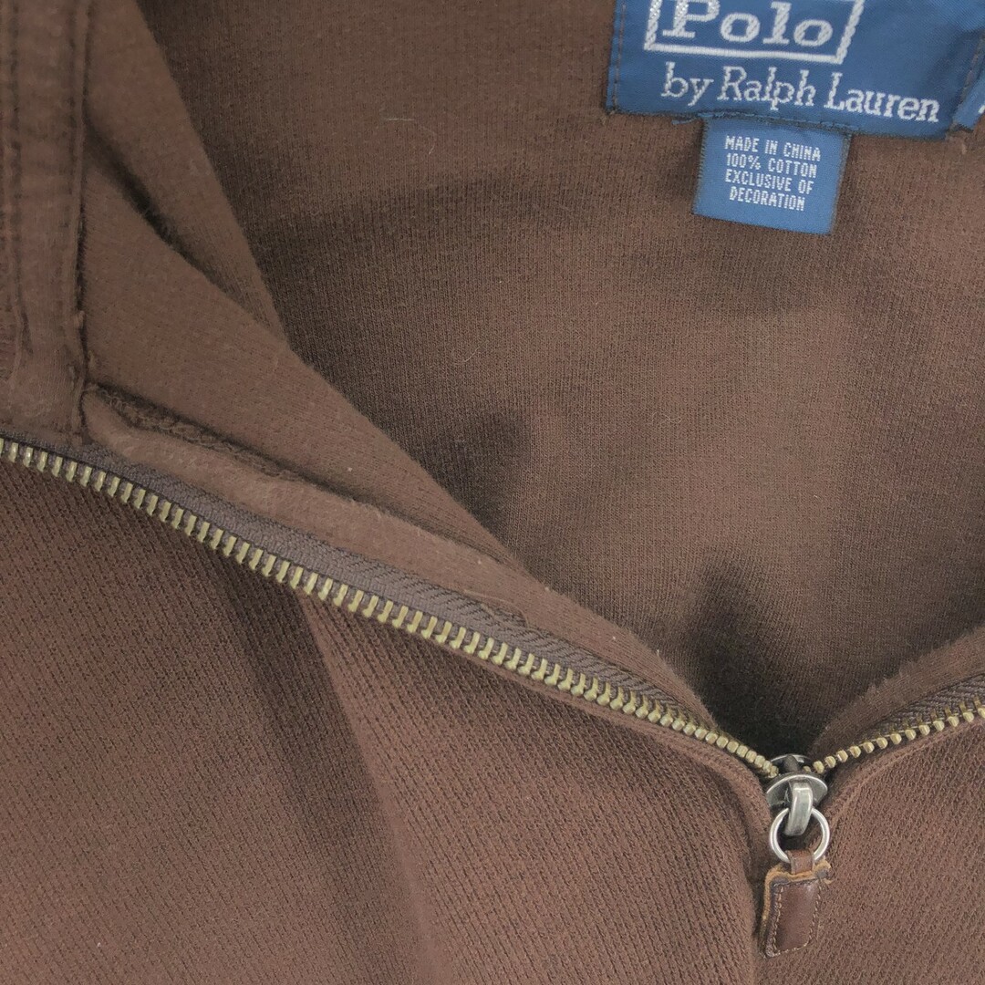 Ralph Lauren(ラルフローレン)の古着 ラルフローレン Ralph Lauren POLO by Ralph Lauren コットンニットハーフジップセーター メンズXL /eaa406236 メンズのトップス(ニット/セーター)の商品写真