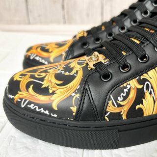 VERSACE - 【美品】ヴェルサーチ メンズ メデューサ ロゴ ハイカット