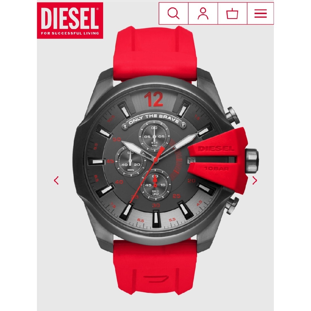 DIESEL(ディーゼル)のDIESEL MEGA CHIEF クロノグラフ 腕時計 DZ-4427 メンズの時計(腕時計(アナログ))の商品写真