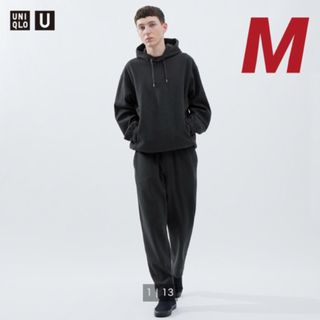 ユニクロ(UNIQLO)のUNIQLO U ブラッシュドジャージーパンツ Mダークグレー カワシマタカヒロ(その他)