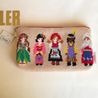 フェイラー(FEILER)のFEILER フラット横長ポーチ♩ナイストゥミートユー♩(ポーチ)