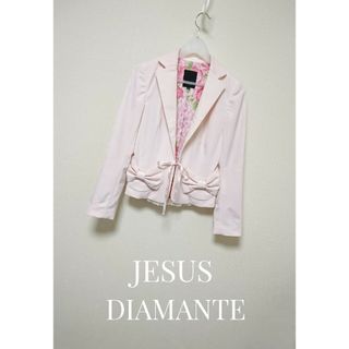 ジーザスディアマンテ(JESUS DIAMANTE)のJESUS DIAMANTE リボン ジャケット 薔薇 レース(テーラードジャケット)