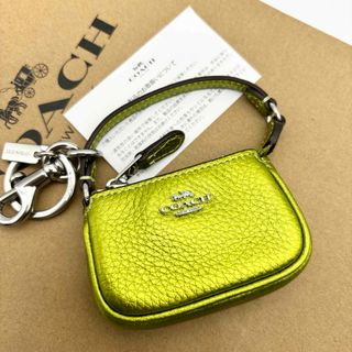 コーチ(COACH)の【COACH☆新品】ミニ ノリータ バッグ チャーム！メタリック！キーホルダー！(キーホルダー)