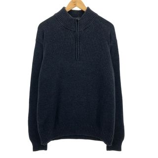 カルバンクライン(Calvin Klein)の古着 カルバンクライン Calvin klein コットンニットハーフジップセーター XXL /eaa407370(ニット/セーター)