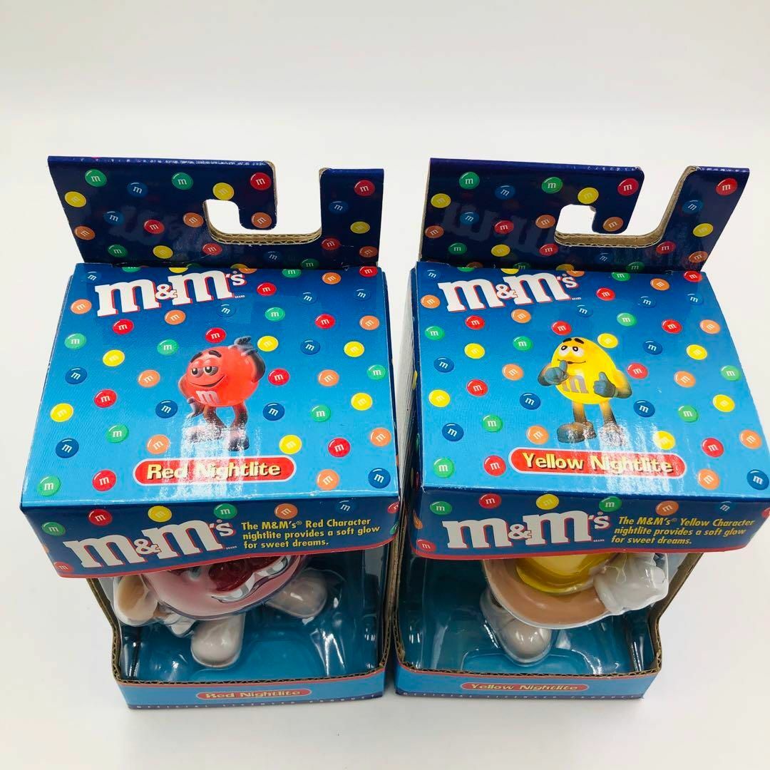 【未使用品】m&m's ナイトライト レッドくん イエローくんセットmampm