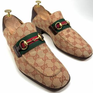 グッチ(Gucci)のGUCCI グッチ　ホースビットローファー　GG シェリーライン(ドレス/ビジネス)