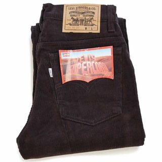 リーバイス(Levi's)のデッドストック★90s ベルギー製 Levi'sリーバイス 630 コーデュロイパンツ チョコレート w30 L36★ユーロ ビンテージ スリム ストレート(その他)