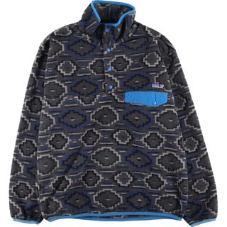 パタゴニア(patagonia)の古着 12年製 パタゴニア Patagonia SYNCHILLA シンチラ スナップT 25450FA12 総柄 フリースプルオーバー メンズM /evb003862(その他)