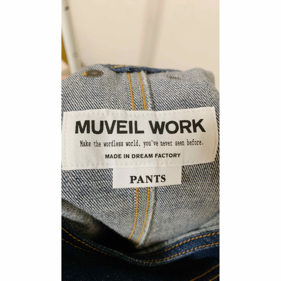 MUVEIL WORK(ミュベールワーク)の【新品未使用】Muveil リボンサロペット レディースのパンツ(オールインワン)の商品写真