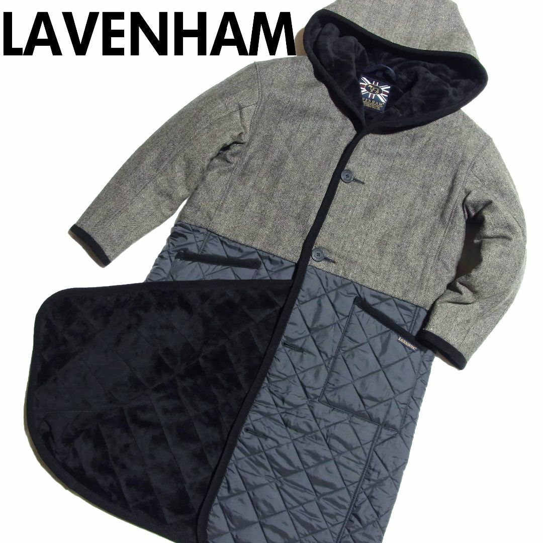 LAVENHAM(ラベンハム)のブリティッシュメイド 別注 ラベンハム ケルトバーグ 裏ファー 切替 コート レディースのジャケット/アウター(その他)の商品写真