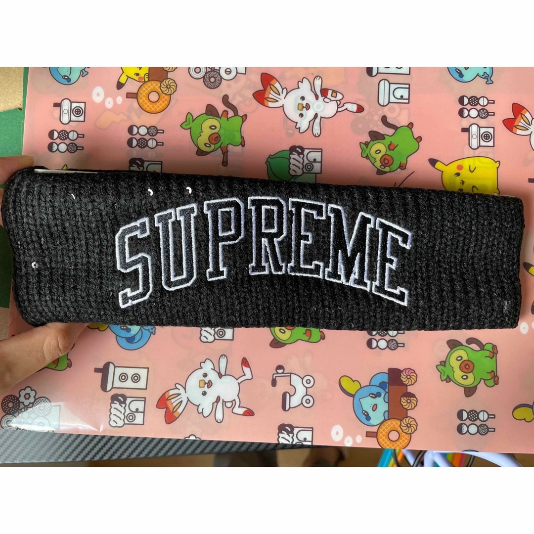 Supreme(シュプリーム)のシュプリームSupremeスパンコールヘッドバンド/ヘアバンド　黒色 メンズの帽子(ニット帽/ビーニー)の商品写真