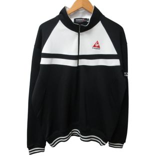 ルコックスポルティフ(le coq sportif)のルコックスポルティフ プルオーバー ハーフジップブルゾン 黒 LL ■GY09(ブルゾン)