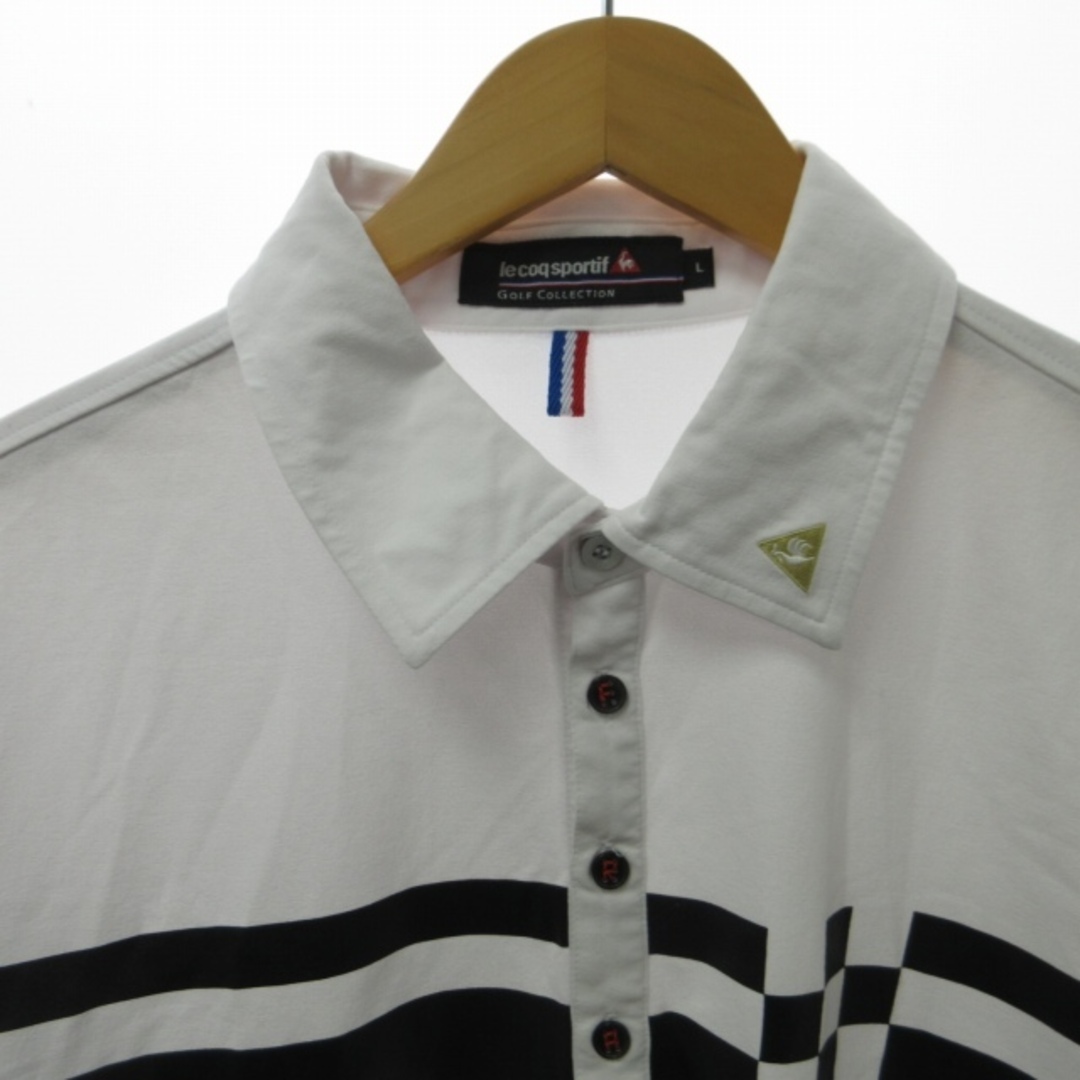 le coq sportif(ルコックスポルティフ)のルコックスポルティフ ポロシャツ カットソー 半袖 白 L ■GY09 メンズのトップス(ポロシャツ)の商品写真