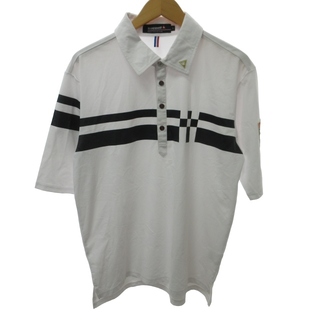 ルコックスポルティフ(le coq sportif)のルコックスポルティフ ポロシャツ カットソー 半袖 白 L ■GY09(ポロシャツ)