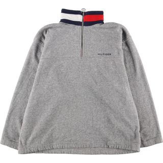 トミーヒルフィガー(TOMMY HILFIGER)の古着 トミーヒルフィガー TOMMY HILFIGER ハーフジップ フリースプルオーバー メンズS ヴィンテージ /eaa365622(その他)