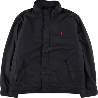 Q‐shopメンズ一覧✨ラルフローレン　ナイロンブルゾン　裏地メッシュ　ブラック　XXL