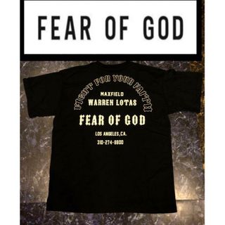 フィアオブゴッド(FEAR OF GOD)のfear of god フィアオブゴッド　Tシャツ　tee ロゴ　ブラック(Tシャツ/カットソー(半袖/袖なし))