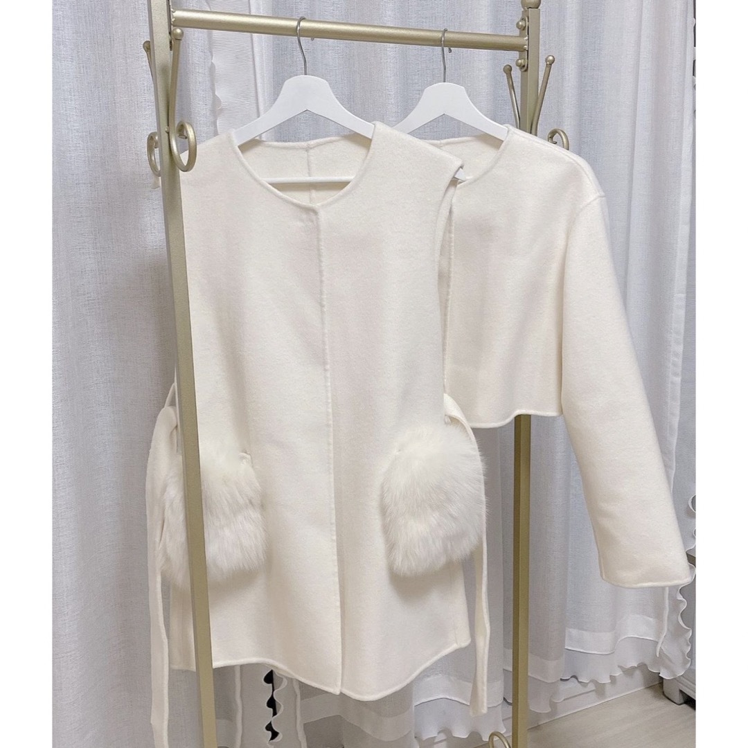 maison marble fur pocket coat maison marble fur pocket coat