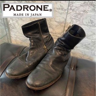 メンズ-靴-ブーツ-Sカラーパドローネ PADRONE 編み上げショートブーツ    メンズ 40