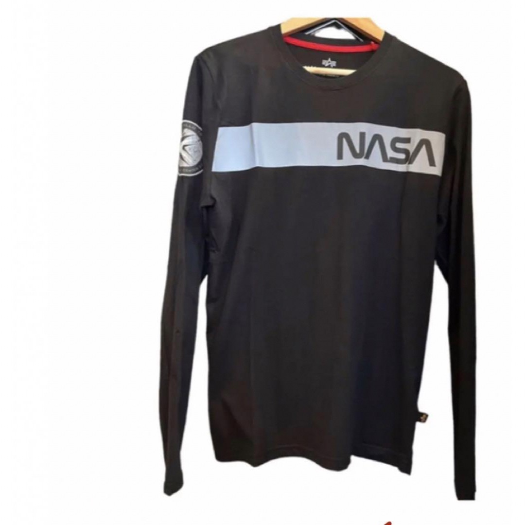 alpha(アルファ)のアルファ　Alpha 長袖 ロンＴ Tシャツ tee NASA ナサ メンズのトップス(Tシャツ/カットソー(七分/長袖))の商品写真