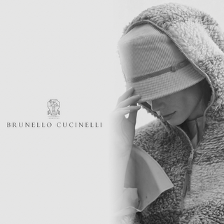 ブルネロクチネリ(BRUNELLO CUCINELLI)のL26★美品★極上モニーレ装飾つき カシミヤブレンド ハット ブルネロクチネリ(ハット)