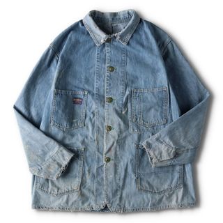 オシュコシュ(OshKosh)の古着 60~70年代 オシュコシュ Osh kosh B'GOSH デニムカバーオール USA製 メンズXL ヴィンテージ /evb003285(カバーオール)