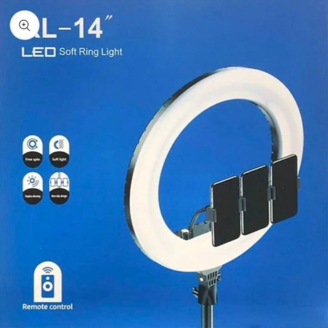 未使用】リングランプ　シーリングライト RL-14 LED　自撮り用　36cm