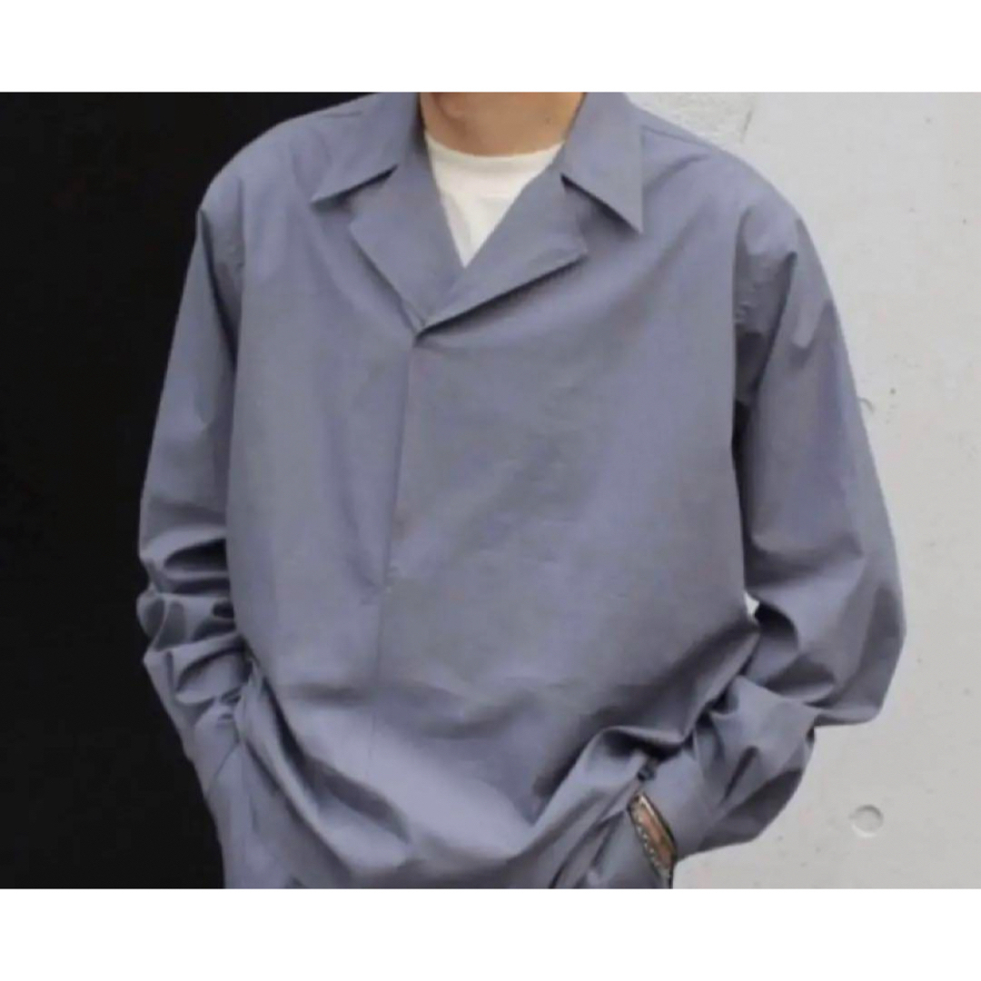 AURALEE(オーラリー)の22SS WASHED FINX TWILL P/O SHIRTS 常田大希　4 メンズのトップス(シャツ)の商品写真