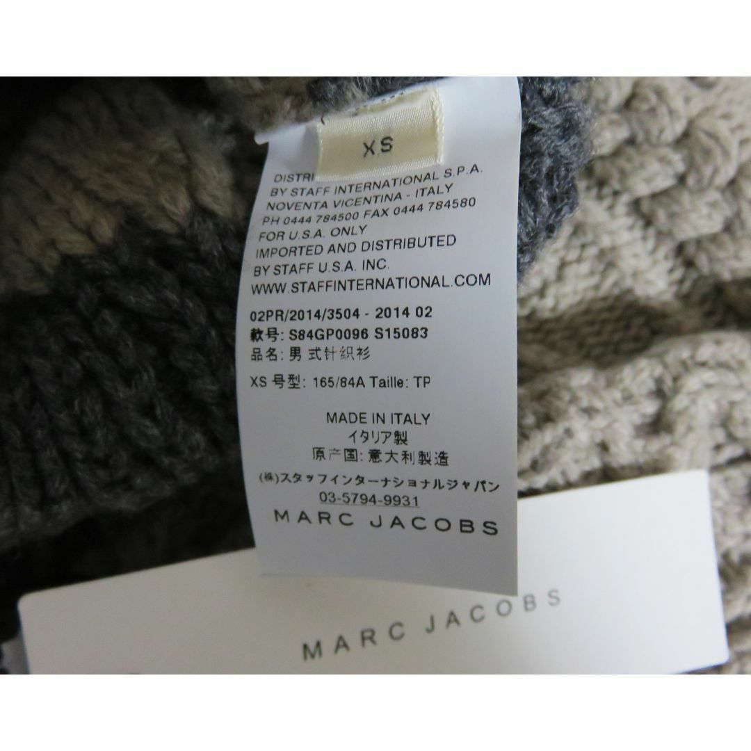 MARC JACOBS(マークジェイコブス)の定価7.8万 新品 MARC JACOBS ローゲージ ケーブル ニット XS メンズのトップス(ニット/セーター)の商品写真