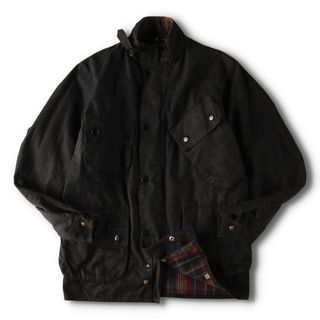 バーブァー(Barbour)の古着 グッドコンディション 70年代 バブアー Barbour INTERNATIONAL SUIT インターナショナルスーツ 1ワラント ワックスコットン オイルドジャケット 英国製 メンズM ヴィンテージ /eva000624(その他)