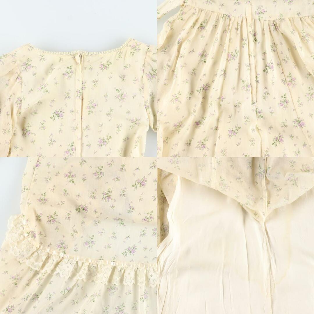 GUNNE SAX(ガニーサックス)の古着 70年代 ガンネサックス GUNNE SAX Jessica 花柄 マキシ丈 長袖 フレア ワンピース USA製 レディースM ヴィンテージ /eva000724 レディースのワンピース(その他)の商品写真