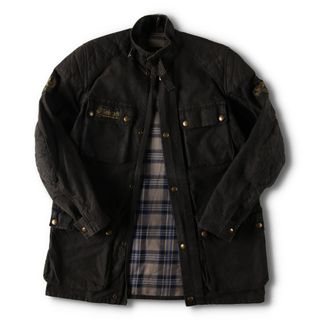 ベルスタッフ(BELSTAFF)の古着 60年代 ベルスタッフ Belstaff TRIAL MASTER Professional トライアルマスタープロフェッショナル ワックスコットン オイルドジャケット メンズM ヴィンテージ /eva000783(その他)