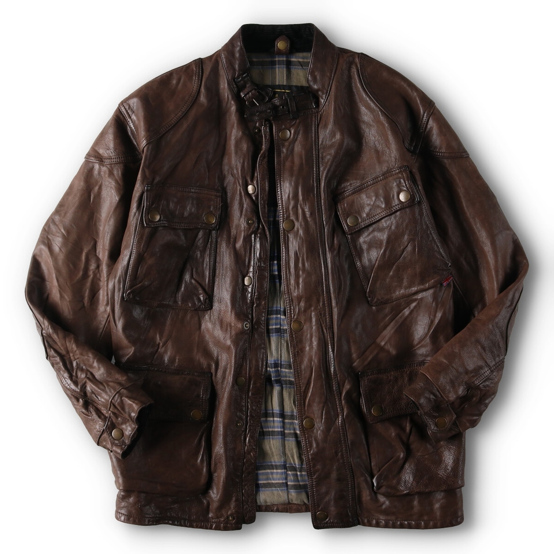 BELSTAFF(ベルスタッフ)の古着 90年代 ベルスタッフ Belstaff パンサー モーターサイクルジャケット レザージャケット メンズXL ヴィンテージ /eva000799 メンズのジャケット/アウター(レザージャケット)の商品写真