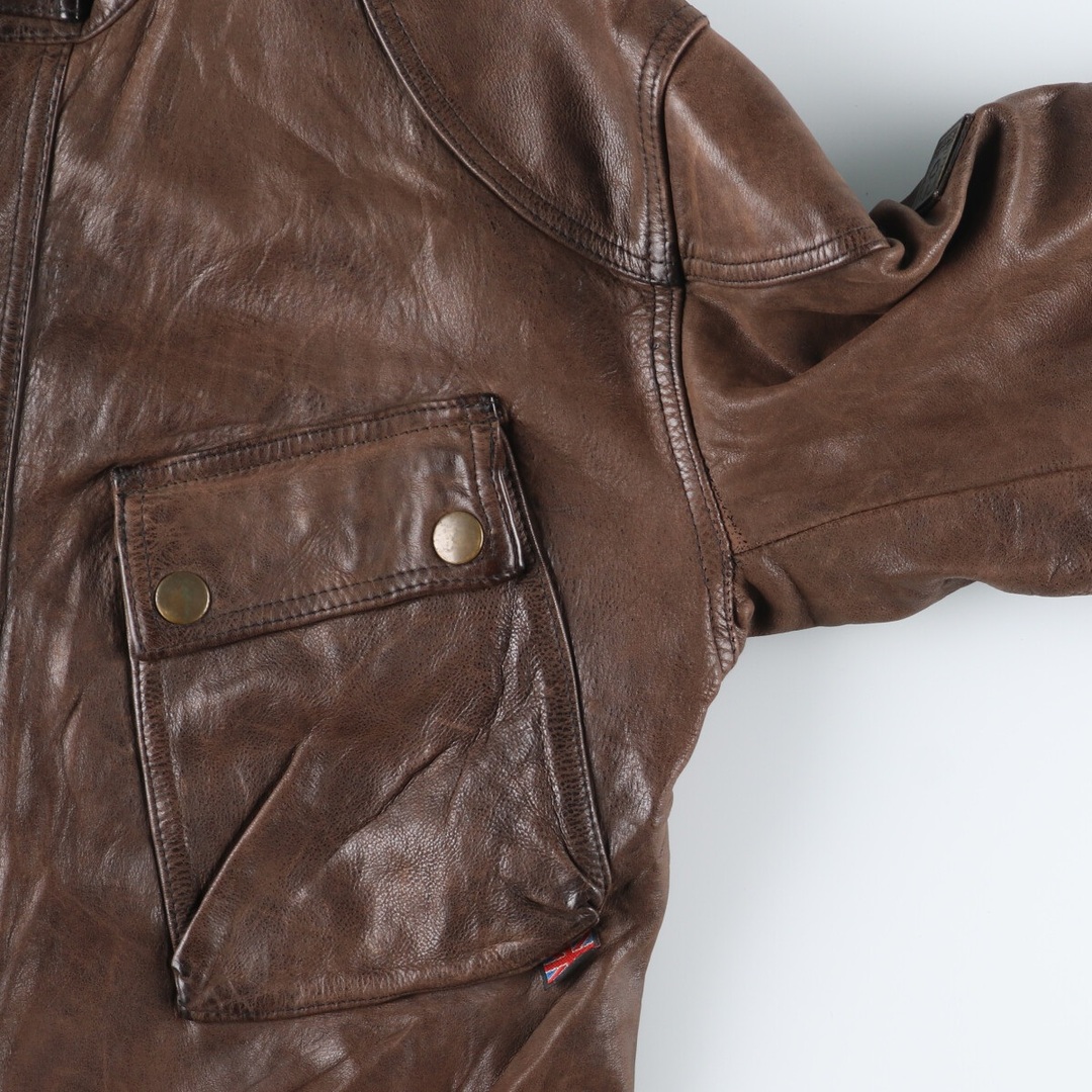 BELSTAFF(ベルスタッフ)の古着 90年代 ベルスタッフ Belstaff パンサー モーターサイクルジャケット レザージャケット メンズXL ヴィンテージ /eva000799 メンズのジャケット/アウター(レザージャケット)の商品写真