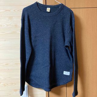 バーンズアウトフィッターズ(Barns OUTFITTERS)のBARNS br-7233メランジワッフルクルーロングスリーブtee(スウェット)