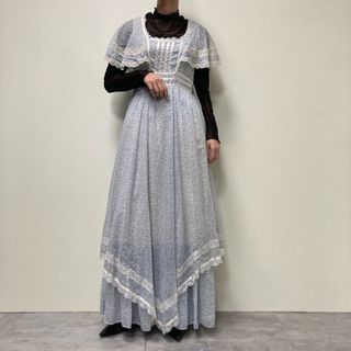 ガニーサックス(GUNNE SAX)の古着 70年代 ガンネサックス GUNNE SAX Jessica 花柄 マキシ丈 ノースリーブワンピース レディースM ヴィンテージ /eva001371(その他)