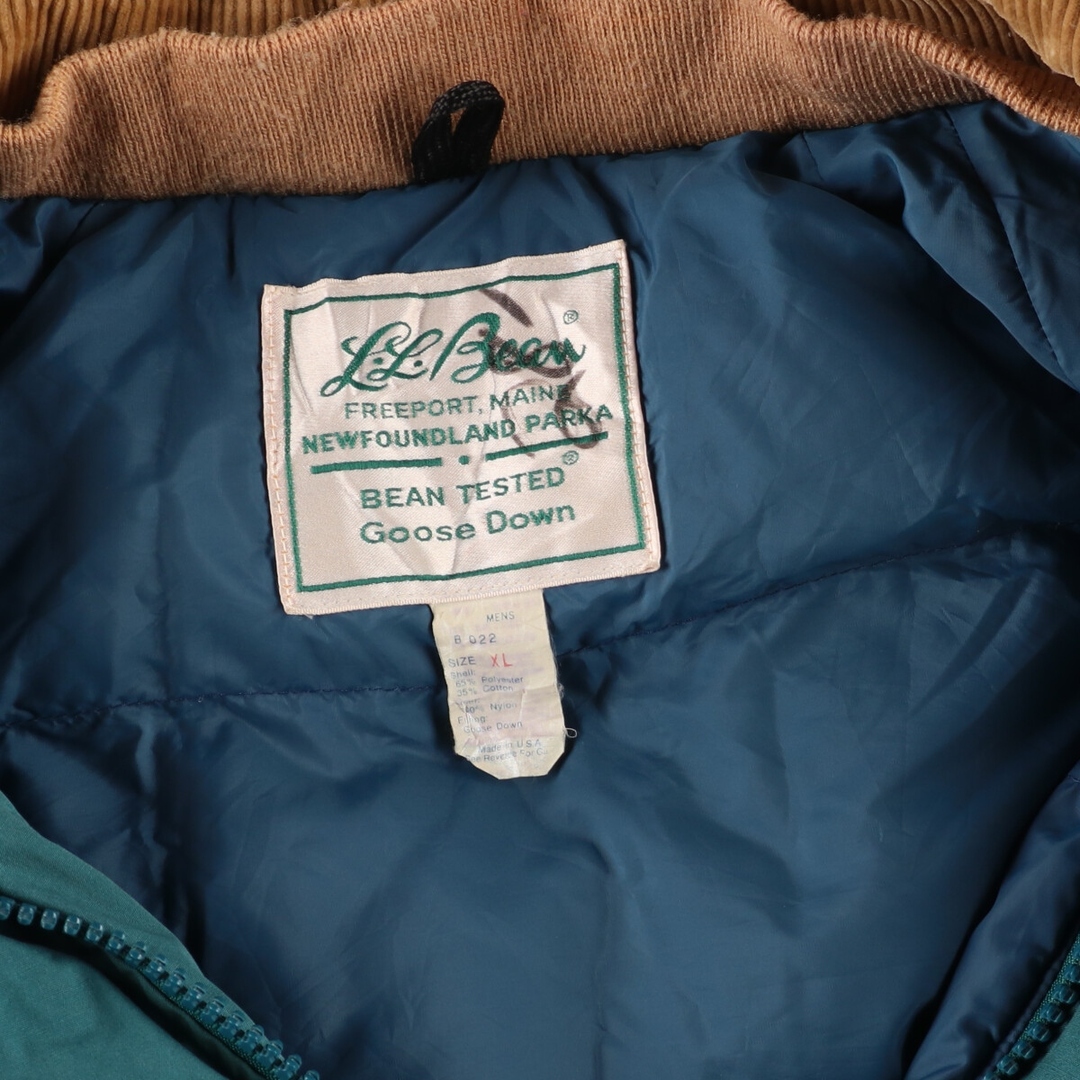 L.L.Bean(エルエルビーン)の古着 70年代 エルエルビーン L.L.Bean NEWFOUNDLAND PARKA 筆記体タグ グースダウンジャケット USA製 メンズXL ヴィンテージ /evb002993 メンズのジャケット/アウター(ダウンジャケット)の商品写真