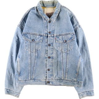 リーバイス(Levi's)の古着 90年代 リーバイス Levi's AUTHENTIC 70617-0291 デニムジャケット Gジャン USA製 メンズL ヴィンテージ /evb003512(Gジャン/デニムジャケット)