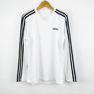 アディダス(adidas)のアディダス Tシャツ 長袖 クライマライト スポーツウエア トップス メンズ Sサイズ ホワイト adidas(Tシャツ/カットソー(七分/長袖))