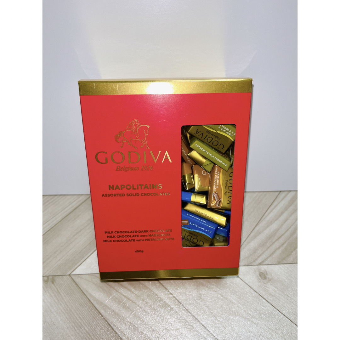 GODIVA(ゴディバ)のコストコ ゴディバ ナポリタン アソート チョコレート 1箱110枚（450g） 食品/飲料/酒の食品(菓子/デザート)の商品写真