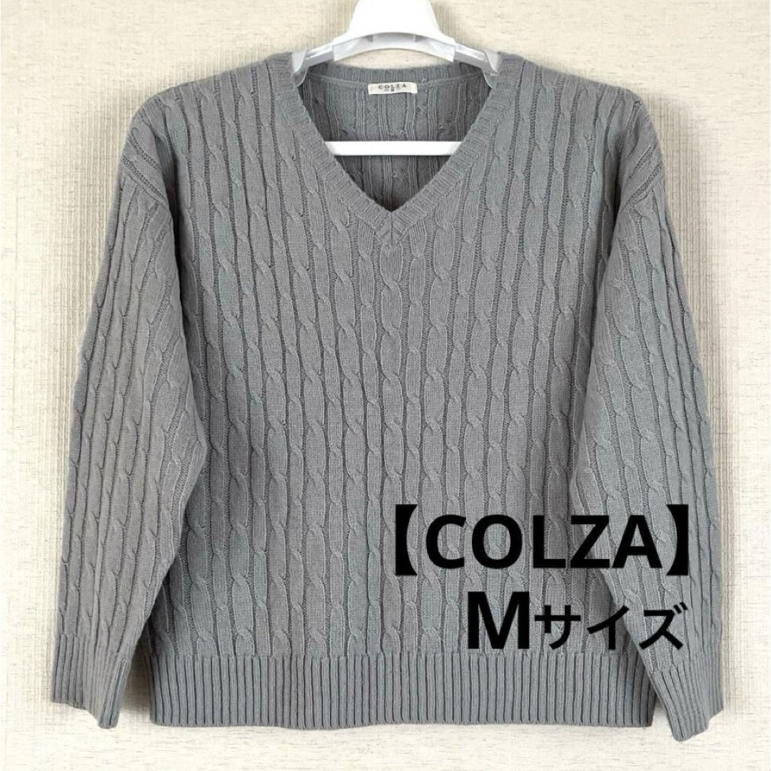 COLZA(コルザ)の【C•O•L•Z•A】コルザ Vネック プルオーバーニット レディースのトップス(ニット/セーター)の商品写真