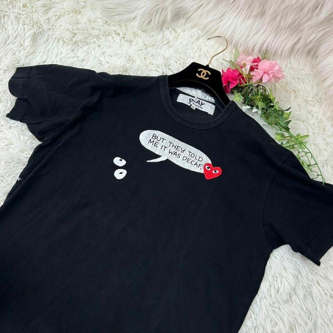 COMME des GARCONS(コムデギャルソン)のプレイコムデギャルソン レディース XLサイズ 大きいサイズ 半袖 Tシャツ メンズのトップス(Tシャツ/カットソー(半袖/袖なし))の商品写真