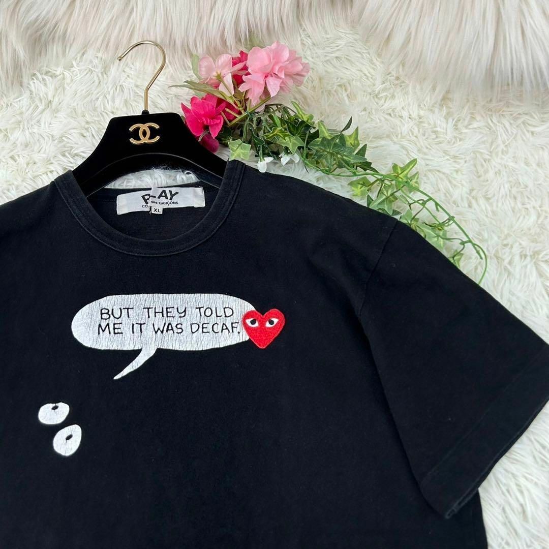 COMME des GARCONS(コムデギャルソン)のプレイコムデギャルソン レディース XLサイズ 大きいサイズ 半袖 Tシャツ メンズのトップス(Tシャツ/カットソー(半袖/袖なし))の商品写真