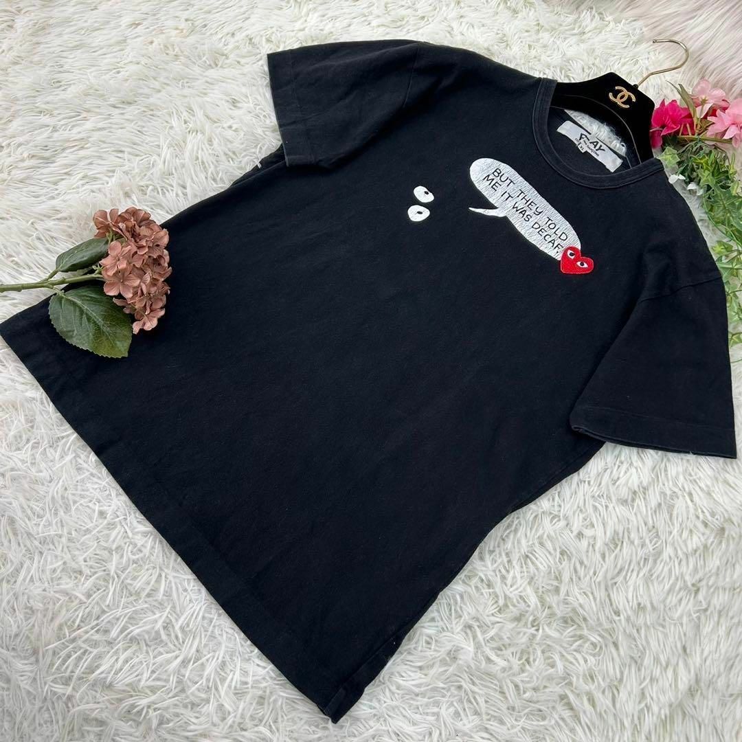 COMME des GARCONS(コムデギャルソン)のプレイコムデギャルソン レディース XLサイズ 大きいサイズ 半袖 Tシャツ メンズのトップス(Tシャツ/カットソー(半袖/袖なし))の商品写真