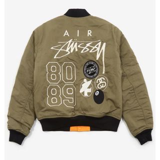 クローゼット整理の為出品します15aw 35th記念 STUSSY fragment MA-1 ジャケット