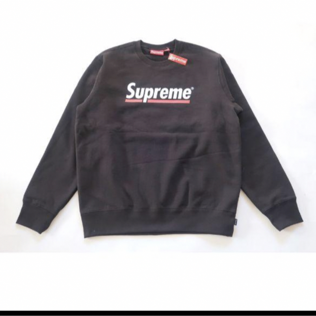 メンズXL)Supreme Underline Crewneckシュプリームスウェット