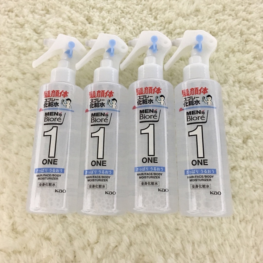 Biore(ビオレ)のメンズビオレＯＮＥ　全身化粧水スプレー★さっぱり　本体4本セット★新品、未使用 コスメ/美容のスキンケア/基礎化粧品(化粧水/ローション)の商品写真