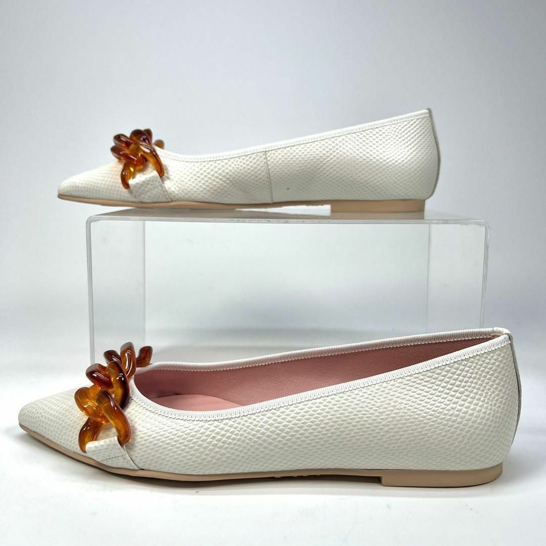 プリティバレリーナ　フラットシューズ　チェーン レディースの靴/シューズ(バレエシューズ)の商品写真