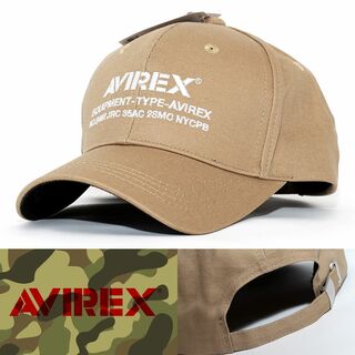 アヴィレックス(AVIREX)のローキャップ 帽子 AVIREX LOW ベージュ 14534000-74(キャップ)